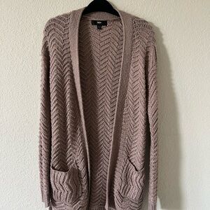 Target Purple-ish Cardigan Sweater with Chevron Knit